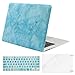 Mosiso Plastic Pattern Hard Case with Keyboard Cover with Screen Protector for MacBook Air 13 Inch, Light Blue Crack