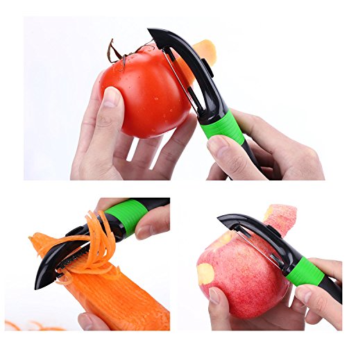 Kitchen Fruit Tools Set, Beyetori Avocado Slicer, Apple Corer Cutter and Vegetable Stand Up Peeler