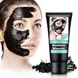 Blackhead Remover Mask-Facial Black Mask,Peel Off Mask,Moisturizing,Brightening,Hydrating Face Mask with Volcanic Soil For All Skin Types-60 Gram