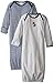 Gerber Baby Boys 2-Pack Gown, sport stripe, 0-6 Months