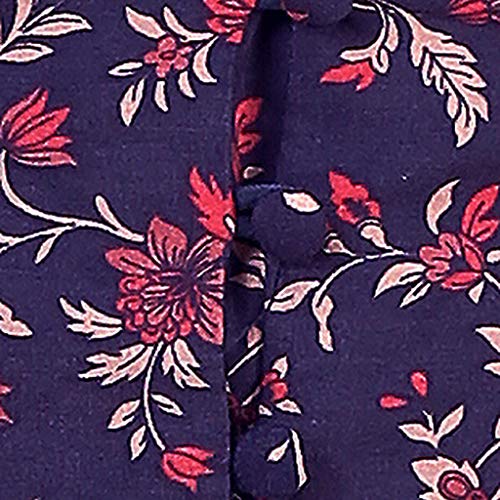 Women's Printed Sling & Skirt Set 2 Piece Outfit Printed Boho Beach Casual Dress Blue - Thumbnail 5