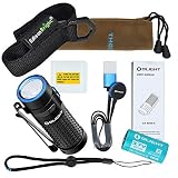Olight S1R II USB rechargeable 1000 Lumen CREE LED Flashlight, Rechargeable battery with EdisonBright brand holster bundle