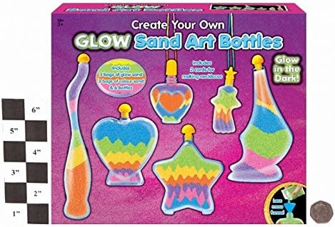 Glow Sand Art Set Childrens Sand Art Bottles Make Your Own Activity Craft Kit -SUPPLIED UN-BOXED VERSION