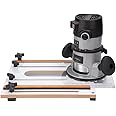 POWERTEC 71399 Router Fluting Jig, Router Jig for Precise Flutes, Router Table Accessories
