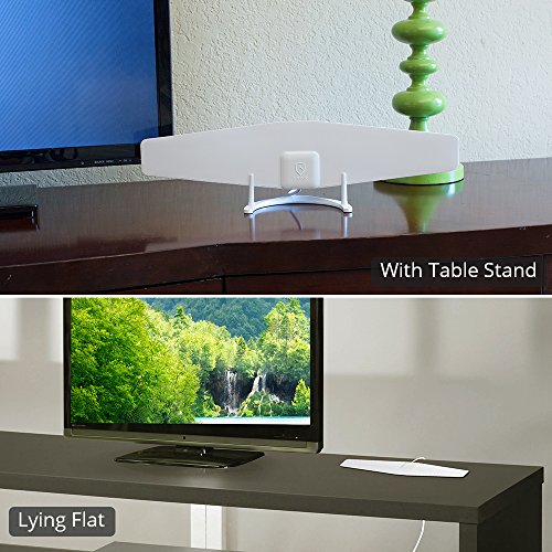 ANTOP HDTV Antenna Indoor, 30 Miles Range Multi-directional Reception with 10ft High Performance Coaxial Cable