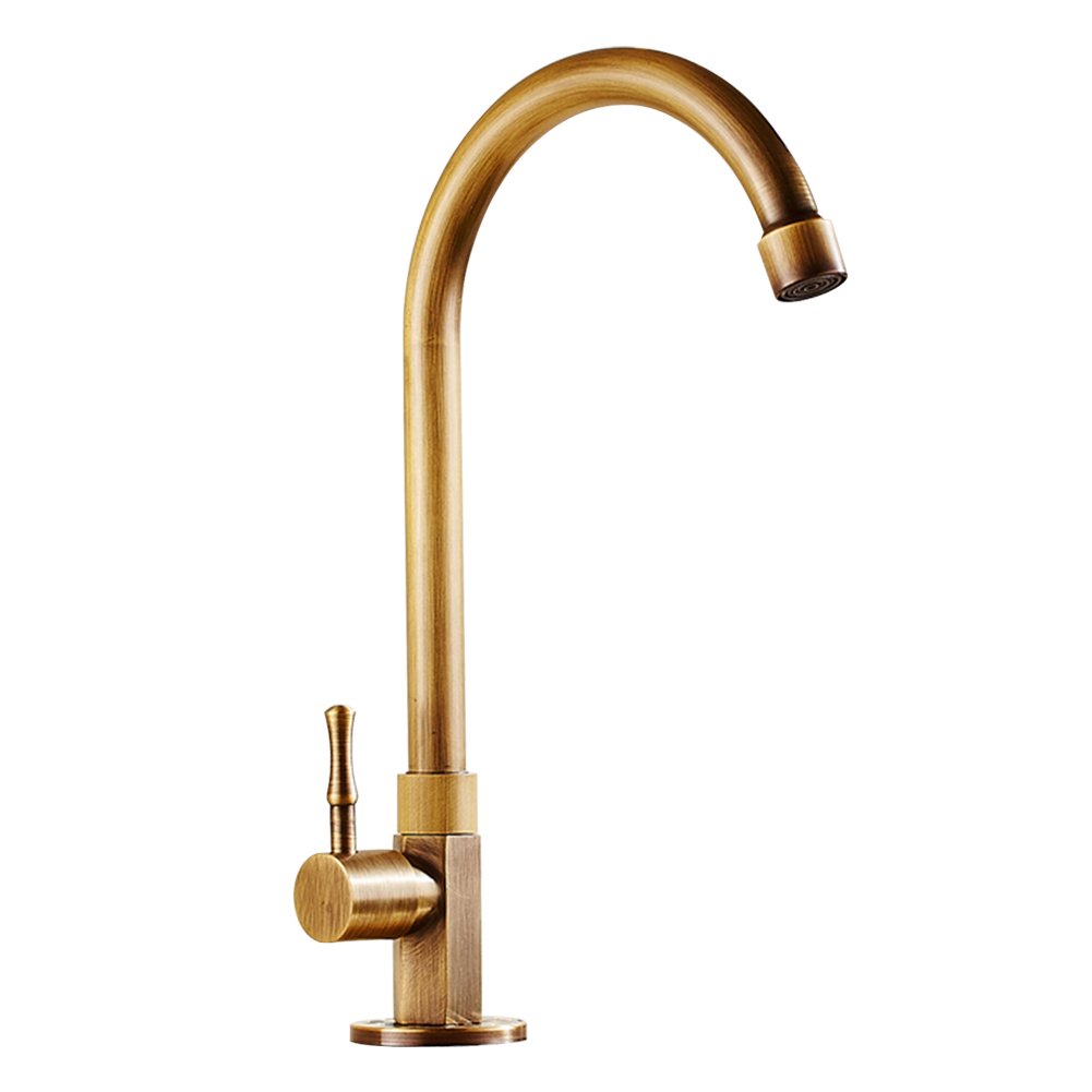 Single Handle Antique Brass Faucet, Brushed Gold Single Temperature Water Bar eBay