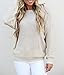 Imily Bela Women's Loose Round Neck Pullover Criss Cross Backless Sweater Knit Jumper