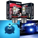 FANTELI 9007/HB5 8000K Ice Blue 3-Sided LED Headlight Bulbs All-in-One Conversion Kit - 72W 8000lm Dual Hi/Lo Beam Extremely Bright