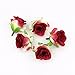 FLOWER Artificial silk Rose Head Scrapbooking Ball For Wedding Decoration 30pieces 4cm (red)