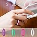 COOLOO 10 Pack Silicone Wedding Ring for Women, Premium Wedding Bands Thin and Stackable Durable Comfortable Rubber Rings, Black White Pink Silver
