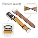 Dizywiee for fitbit charge 2 bands, Fitbit charge 2 accessory wristband with stainless steel connector, Genuine leather charge 2 replacement bands women men