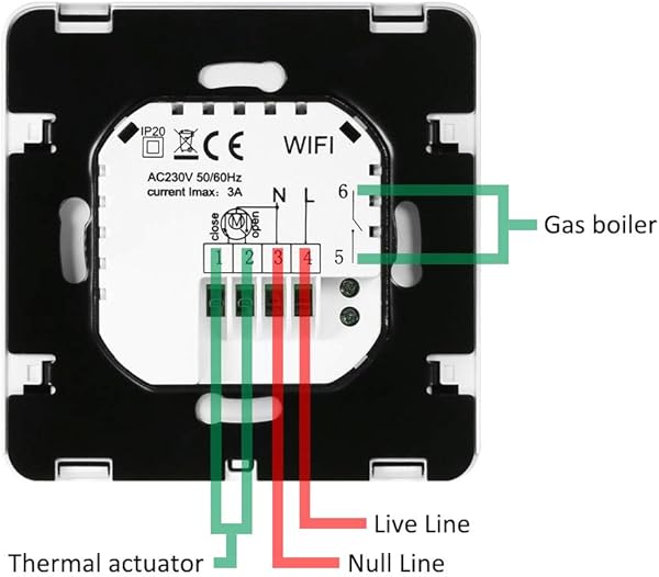ONEVER Thermostat Wi Fi Smart Temperaturregler Elektrisch Wasser Gas Boiler Fubodenheizung TUYA Smart Life APP Voice