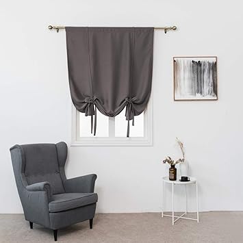 Amazon Com Jarl Home Rod Pocket Balloon Shades Blackout Curtains