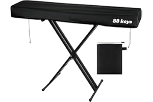 GOGHOST Piano Keyboard Dust Cover 88 Keys, Digital Electronic Piano Dual Drawstring Waterproof Keyboard Covers, Essential Accessories to Protect Your Music Piano