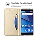 BLU VIVO 8 case, KuGi BLU VIVO 8 case, Ultra-Thin BW Style PU Cover + TPU Back Stand Case for BLU VIVO 8 Smartphone(Gold)