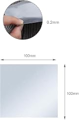 YINETTECH 5pcs 99.9% Pure Zinc Zn Sheet Plate 100x100x0.2mm Science Lab view 4
