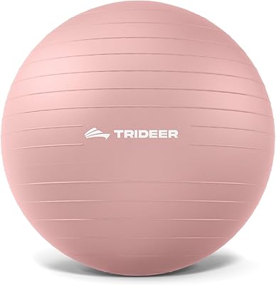 Trideer Exercise Ball Yoga Ball,Office Seating & Balance Ball Chair, Stability Ball for Pilates, Physical Therapy,Core Training & Balance Improvement & Stretching