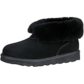 PAMIR Women's Genuine Suede Slipper Boots & House Shoes - Sheepskin Trim, Memory Foam, Indoor/Outdoor Ankle Booties