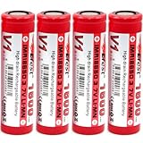 (4pcs) Efest IMR 3.7v High Drain Li-mn Battery (18650 30A (Flat))