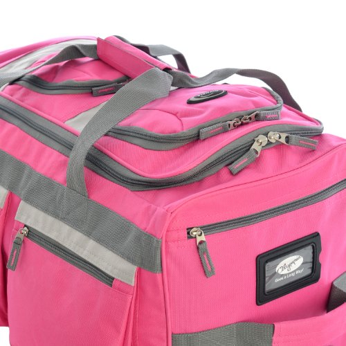 Olympia-8-Pocket-Rolling-Duffel-Bag-Hot-Pink-26-inch