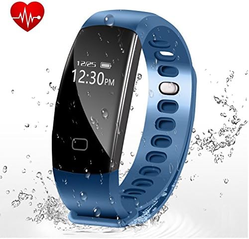 Letufit Fitness Tracker, Heart Rate Activity Tracker Smart Bracelet with Sleep Monitor,Pedometer for iOS &amp; Android (blue)