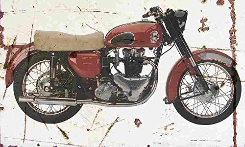 Ariel FH650 Huntmaster 1958 Aged Vintage Photo Poster Print A4