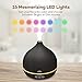 Diffuser with Remote Control, Anjou Ultrasonic Aromatherapy Essential Oil Diffuser 500ml, Cool Mist Humidifier Decor with 16 Colors,Reduce Noise Design, Up to 12 Hours of Mist, Low Water Auto Shut-Off
