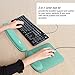 Nex Mouse Mat with Wrist Rest Pad Mouse Pad Keyboard Mouse Memory Foam Stress Disorder Pads Kit Wrist Rest Pad for Surfing and Gaming … (mint green)