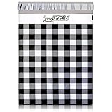 Pack It Chic - 10X13 (100 Pack) Gingham Plaid Poly Mailer Envelope Plastic Custom Mailing & Shipping Bags - Self Seal (More Designs Available)