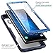i-Blason Case for Galaxy Note 8, Magma Series Built-in Screen Protective Clear Back Cover with Holster Heavy Duty Belt Clip Shell (MetallicBlue)
