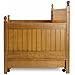 Casey II Wood Daybed with Ball Finials and Roll Out Trundle Drawer, Honey Maple Finish, Twin