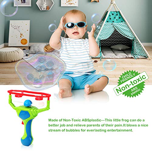 Bubble Machine, Vogek Gun Shooter Bubble Blower Wand Bubble Fan Bubble Maker Playing Game Toy Gift with One Bottle of Soap Solution for Party, Outdoor & Indoor Games, Bubble Gifts for Kids Girls Boys - Thumbnail 4