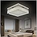 Crystal Ceiling Lights Flush Mount LED Light Fixtures Ceiling Lamp Chandelier Lighting Fixture Colse to Ceiling Lights Ceiling Light Fixture Aluminum Pendant Lamp for Dining Room Bedroom -15Inch