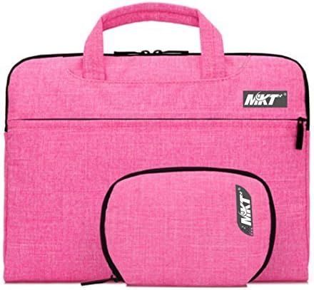 MKT Oxford Fabric Laptop Notebook Macbook Case Briefcase Bag Pouch Sleeve (14 inch, Hot Pink)