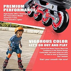 2PM SPORTS Torinx Red Black Boys Adjustable Inline