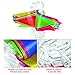 Spar.saa 250 Ft Multicolor Pennant Banners String Flag Banner, 200Pcs Nylon Fabric Pennant Flags For Grand Opening,Party Festivals Decorations