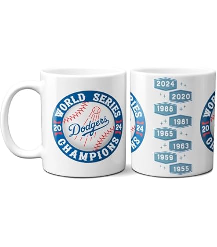 Amazon.com: Logo Brands Los Angeles Dodgers 2024 World Series