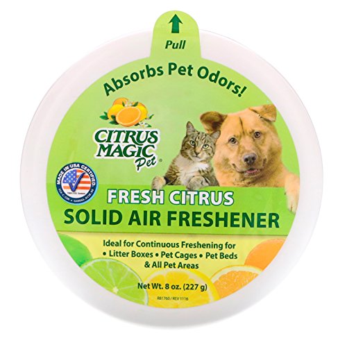 Citrus Magic Pet Odor Eliminator Solid Air Freshener, Fresh Citrus, 8
