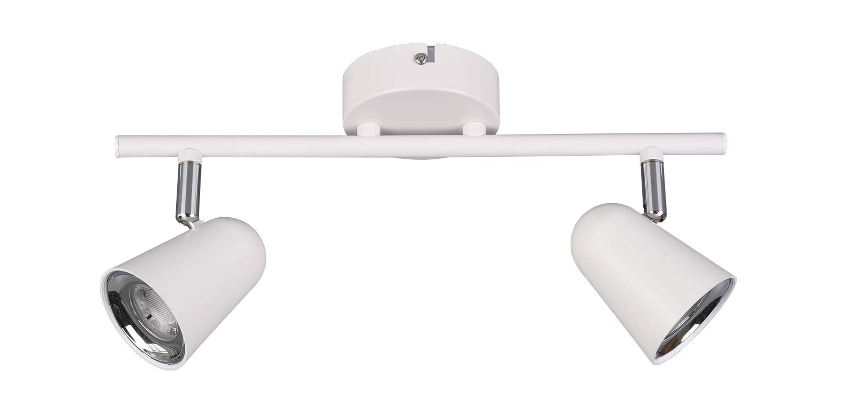 Reality Leuchten Toulouse R82122131 LED Spotlight Bar Plastic Matte White with 2X 3.5 Watt LEDs