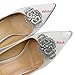Ruihfas Pack of 2 Vintage Women's Removable Rhinestones Shoes Clips Decoration Wedding Party (Black Rhinestone)