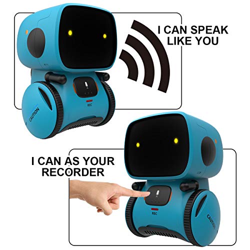 GILOBABY-Robot-Toys-STEM-Toys-Talking-Interactive-Voice-Controlled-Touch-Sensor-Smart-Robotics-with-Singing-Dancing-Repeating-Speech-Recognition-and-Voice-Recording-Gift-for-Kids-Age-3-Blue