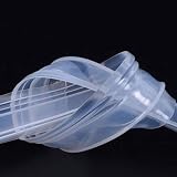 Mintice Bath Door Seal Strip Curved F Shape 6mm 78" Glass Bottom Weather Seal view 5