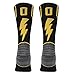 KitNSox Adult Youth Mid Calf Cushion Team Sports Number Socks for Basketball Football Baseball Gold/Black
