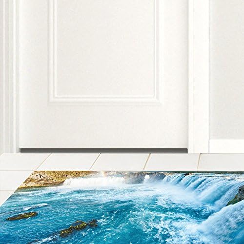 3D non-slip floor surface pvc floor surface kitchen study non-slip floor surface (120x60cm wear)