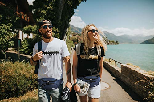 GERIINEER Waterdichte heuptas voor dames en heren, waterdichte heuptas met meerdere zakken, heuptas voor outdoorsporten… - Image 6