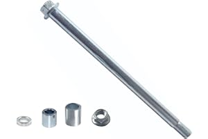 SIPARTS 12mm 310mm Front Rear Axle with Bushing 5mm 22mm 38mm Fit for Pit Dirt Bike Moped Scooter QUAD ATV Mini Bike Parts