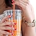 JUMBO Set of 120 16oz Plastic CRYSTAL CLEAR Cups, 120 Flat Lids and 120 Straws - 100% BPA Free - Office/Party Pack Disposable Cups Set for Iced Coffee, Bubble Boba, Smoothie, Tea, Cold Drinks etc