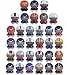 Mix of 8 NFL Random Football Mini Buildables Figures with Logo 2.5 Inch - 8 Teams in Set - Kids Birthday Cake Toppers Boys Superbowl Helmet Party Favors Vending Machine Lot