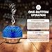 VicTsing Essential Oil Diffuser, 200ml Starburst Fireworks Effect 3D Glass Ultrasonic Aromatherapy Oil Humidifier with Amazing 7-Color LED Lights, Waterless Auto-Off, Great for Home, Office, Bedroom