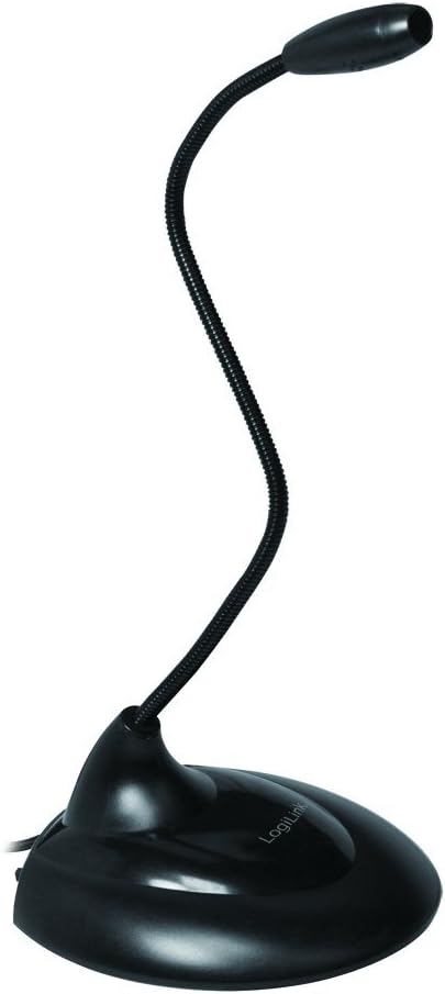 LogiLink Multimedia Microphone with Stand, black